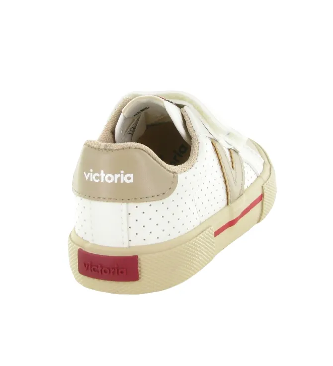 baskets et sneakers - - junior garcon - Cuir - Beige - Victoria