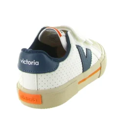 baskets et sneakers - - junior garcon - Cuir - Bleu Marine - Victoria