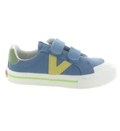 baskets et sneakers - - junior garcon - Toile - Bleu - Victoria