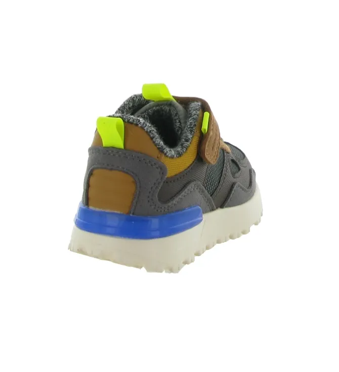 baskets et sneakers - - junior garcon - Toile - Marron - Shoo pom