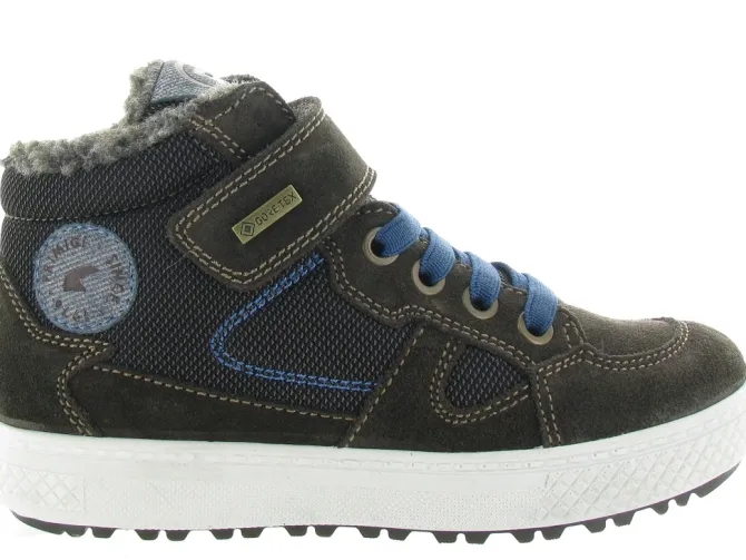 baskets et sneakers - - junior garcon - Cuir - Gris - Primigi