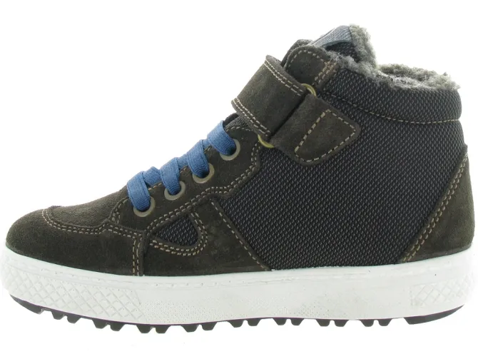 baskets et sneakers - - junior garcon - Cuir - Gris - Primigi