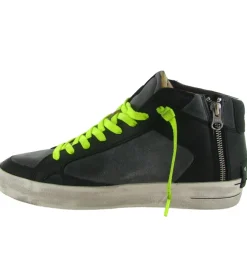baskets et sneakers - Montante - homme - Cuir - Noir - Crime london