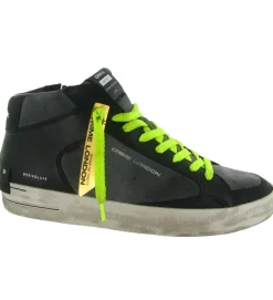 baskets et sneakers - Montante - homme - Cuir - Noir - Crime london