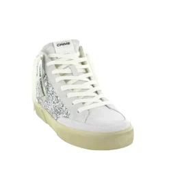 baskets et sneakers - Montante - femme - Cuir - Glitter - Paillettes - Crime london