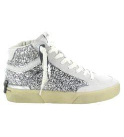 baskets et sneakers - Montante - femme - Cuir - Glitter - Paillettes - Crime london
