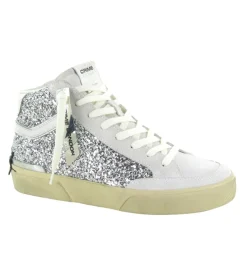 baskets et sneakers - Montante - femme - Cuir - Glitter - Paillettes - Crime london