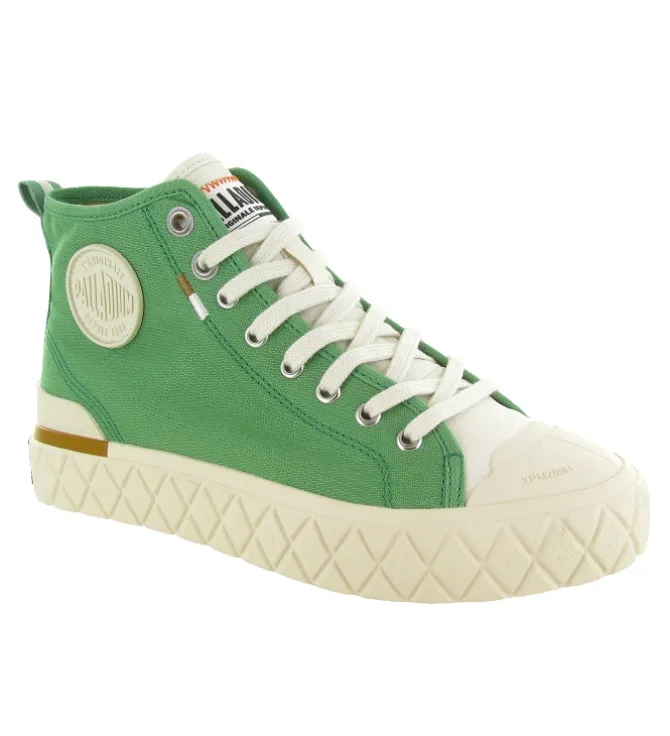 baskets et sneakers - Montante - femme - Toile - Vert - Palladium