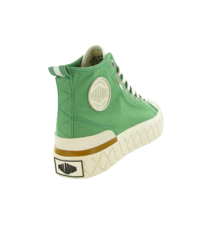 baskets et sneakers - Montante - femme - Toile - Vert - Palladium