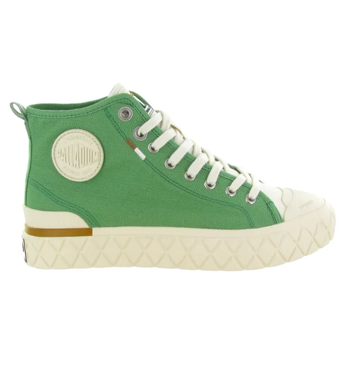 baskets et sneakers - Montante - femme - Toile - Vert - Palladium