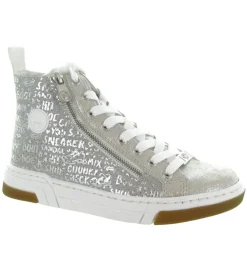 baskets et sneakers - Montante - femme - Synthétique - Argent - Rieker