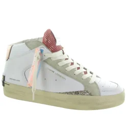 baskets et sneakers - Montante - femme - Cuir - Blanc - Crime london