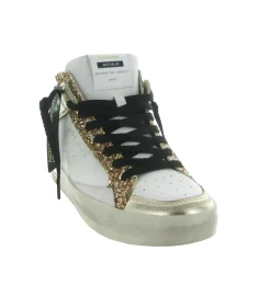baskets et sneakers - Montante - femme - Cuir - Or - Crime london