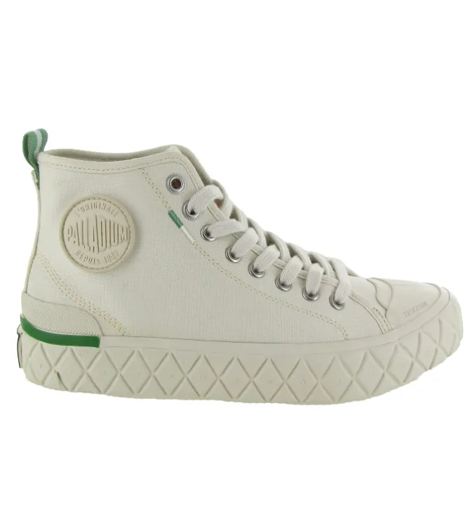 baskets et sneakers - Montante - femme - Toile - Blanc - Palladium