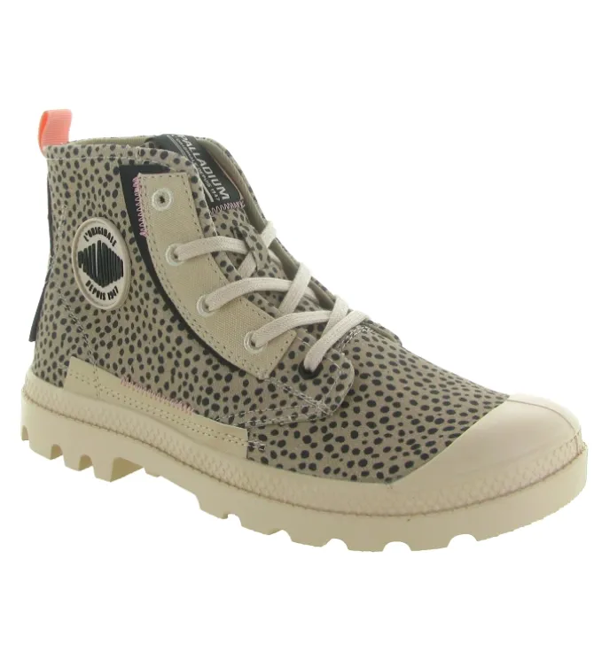 baskets et sneakers - Montante - femme - Toile - Léopard - Palladium