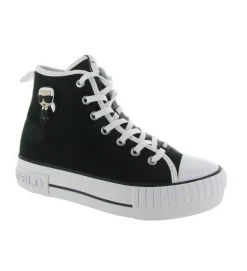 baskets et sneakers - Montante - femme - Toile - Noir - Karl lagerfeld
