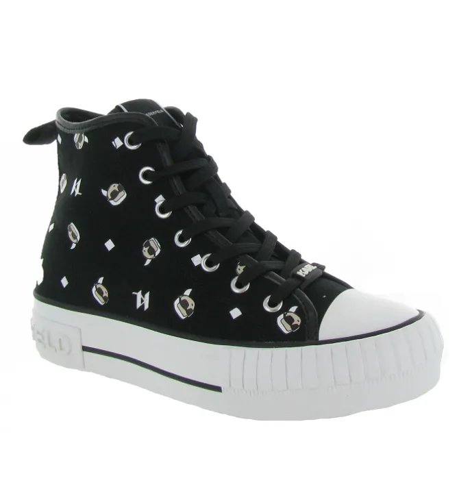 baskets et sneakers - Montante - femme - Toile - Noir - Karl lagerfeld