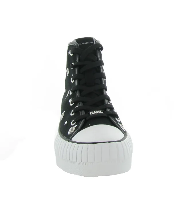 baskets et sneakers - Montante - femme - Toile - Noir - Karl lagerfeld