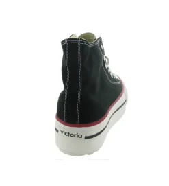 baskets et sneakers - Montante - femme - Toile - Noir - Victoria