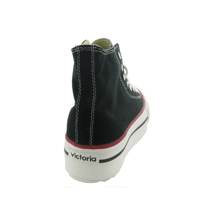 baskets et sneakers - Montante - femme - Toile - Noir - Victoria