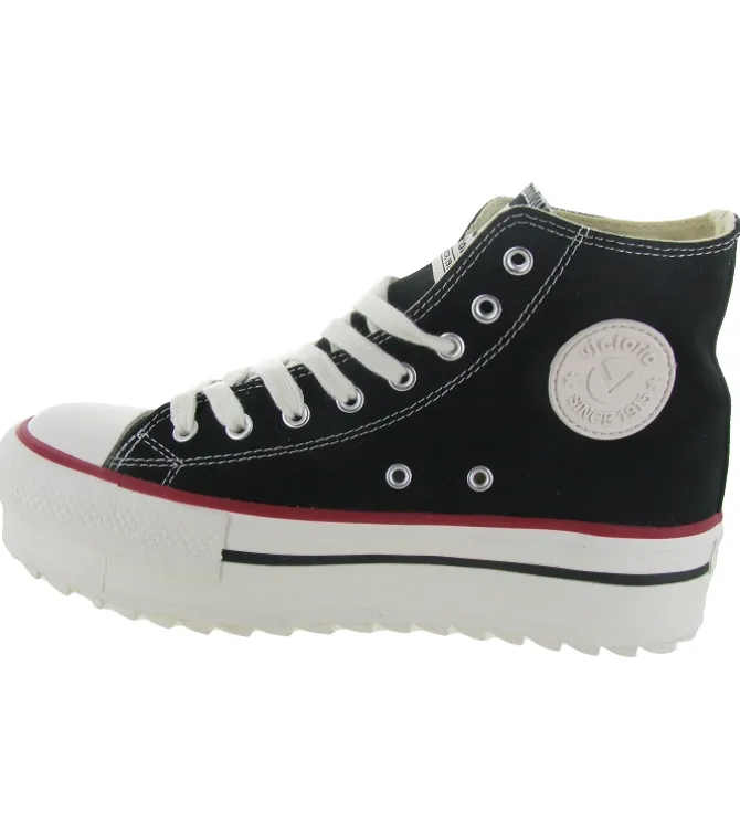 baskets et sneakers - Montante - femme - Toile - Noir - Victoria