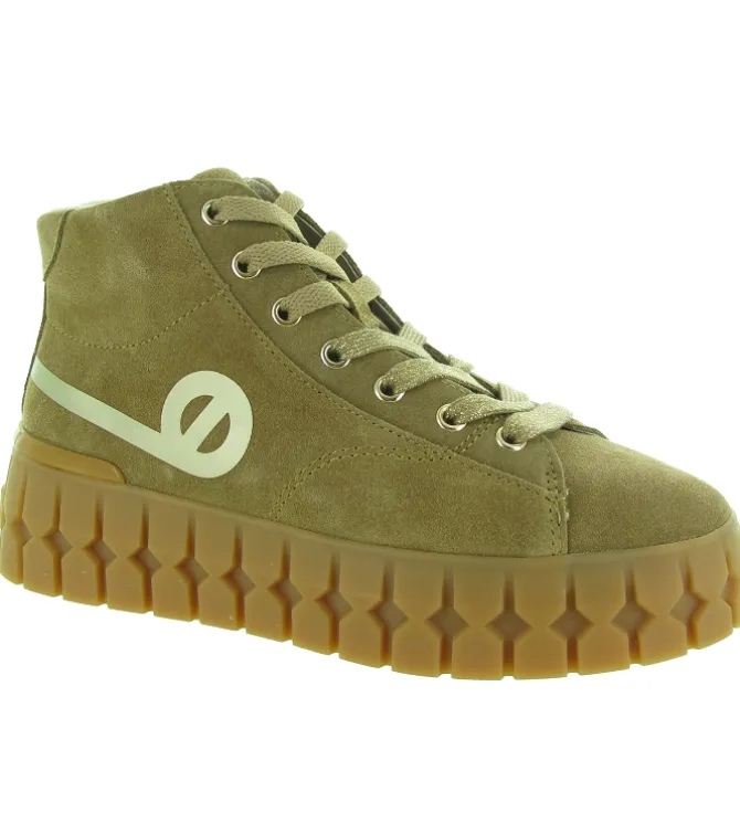 baskets et sneakers - Montante - femme - Nubuck - Marron - No name