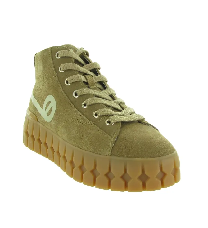 baskets et sneakers - Montante - femme - Nubuck - Marron - No name