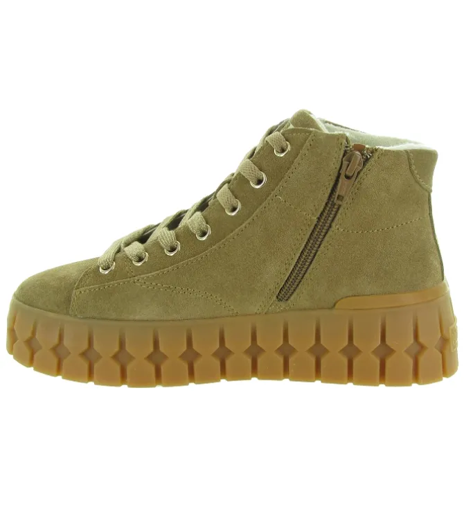 baskets et sneakers - Montante - femme - Nubuck - Marron - No name