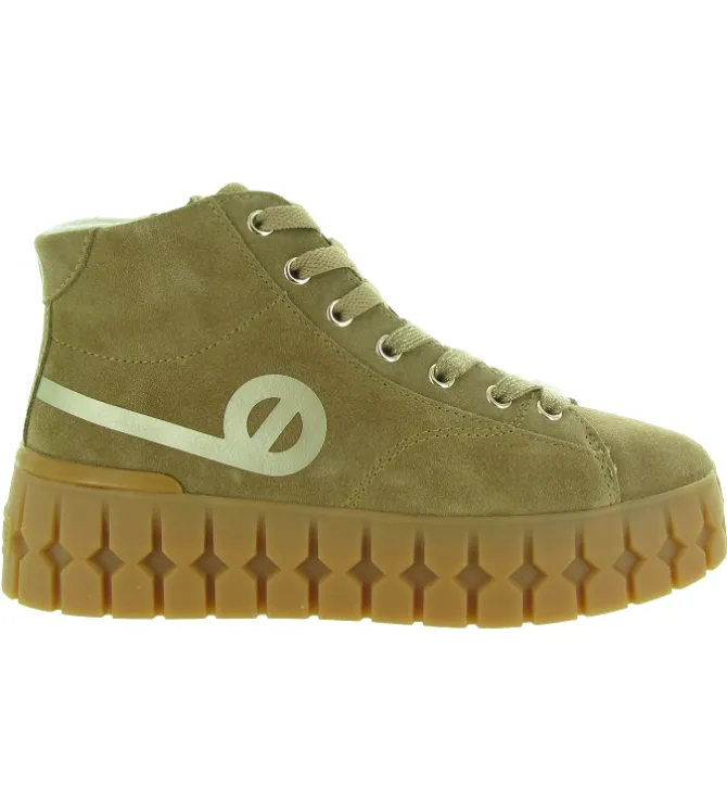 baskets et sneakers - Montante - femme - Nubuck - Marron - No name