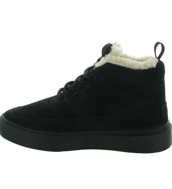 baskets et sneakers - Montante - femme - Nubuck - Noir - Black stone