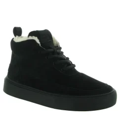 baskets et sneakers - Montante - femme - Nubuck - Noir - Black stone