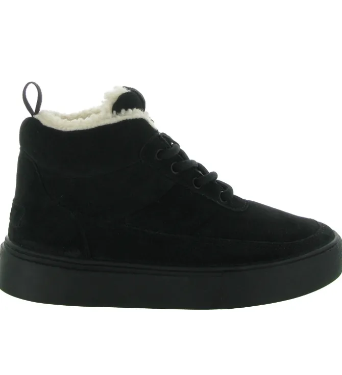 baskets et sneakers - Montante - femme - Nubuck - Noir - Black stone