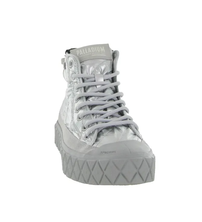 baskets et sneakers - Montante - femme - Synthétique - Argent - Palladium