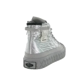 baskets et sneakers - Montante - femme - Synthétique - Argent - Palladium
