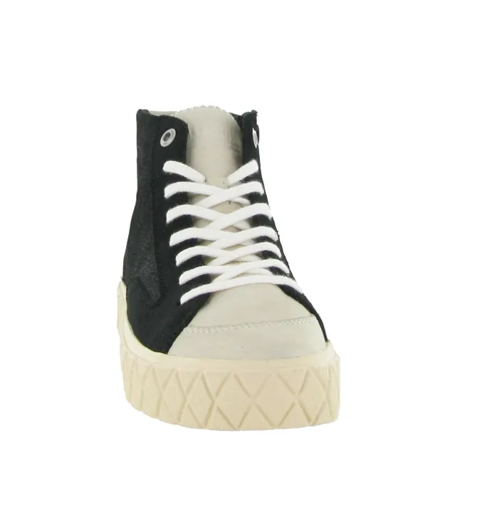 baskets et sneakers - Montante - femme - Cuir - Noir - Palladium