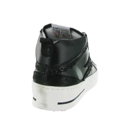baskets et sneakers - Montante - femme - Cuir - Noir - Semerdjian