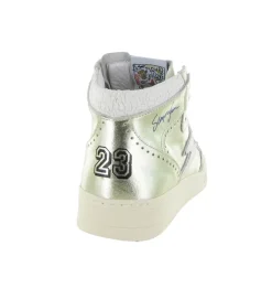 baskets et sneakers - Montante - femme - Cuir - Argent - Semerdjian