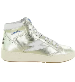 baskets et sneakers - Montante - femme - Cuir - Argent - Semerdjian