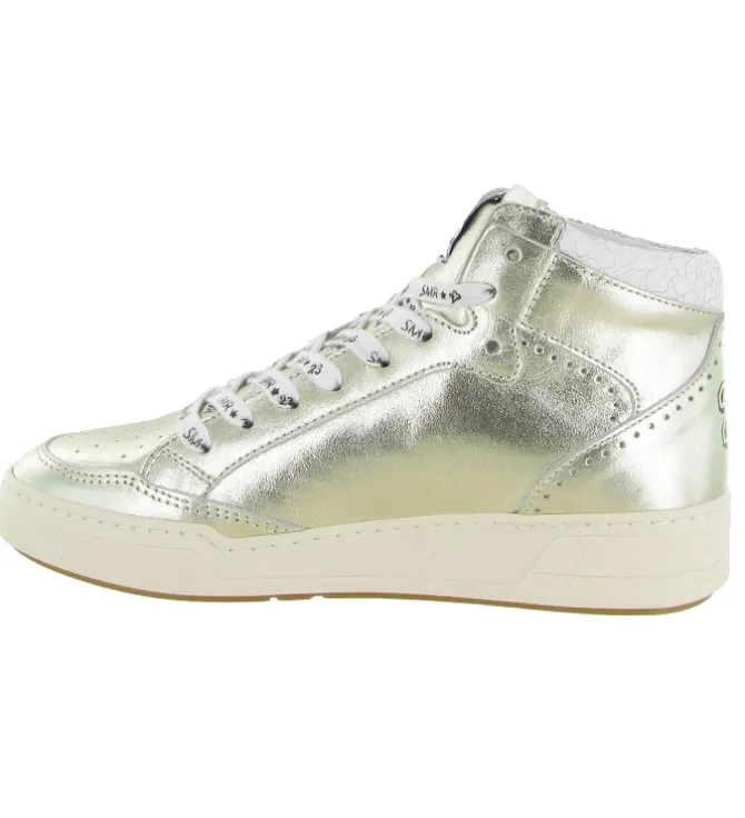 baskets et sneakers - Montante - femme - Cuir - Argent - Semerdjian