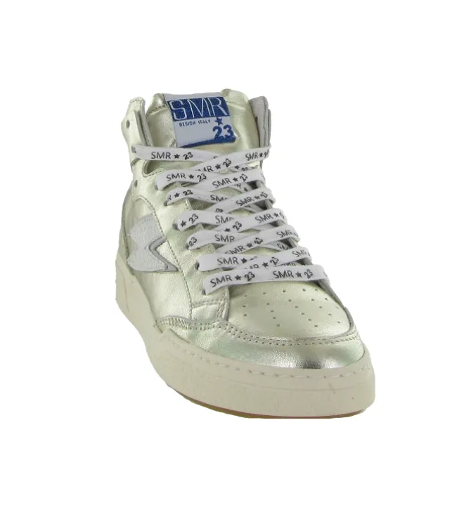 baskets et sneakers - Montante - femme - Cuir - Argent - Semerdjian