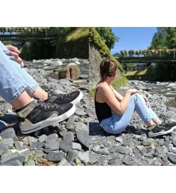 baskets et sneakers - Montante - femme - Cuir - Noir - Semerdjian