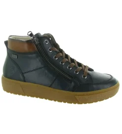 baskets et sneakers - Montante - femme - Cuir - Bleu - Remonte