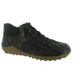 baskets et sneakers - Montante - femme - Cuir - Bronze - Remonte