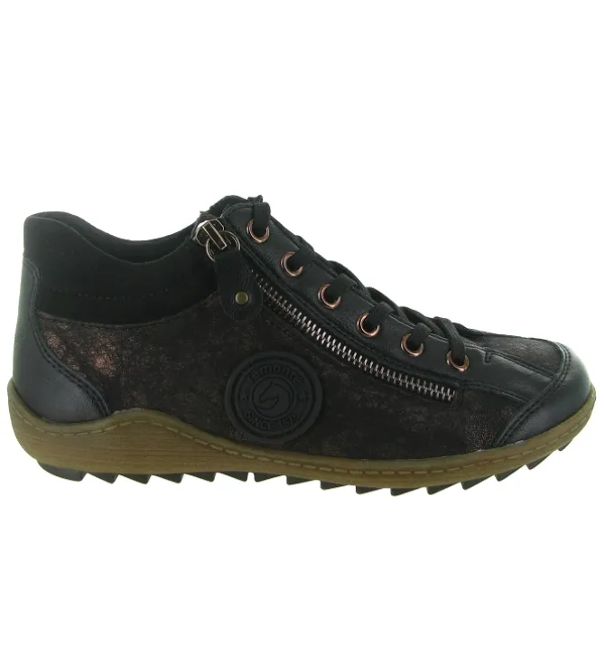 baskets et sneakers - Montante - femme - Cuir - Bronze - Remonte
