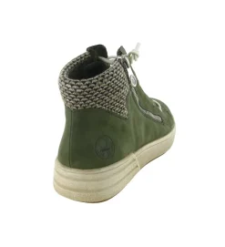 baskets et sneakers - Montante - femme - Synthétique - Vert - Rieker