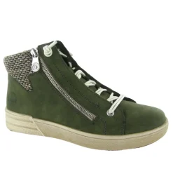 baskets et sneakers - Montante - femme - Synthétique - Vert - Rieker