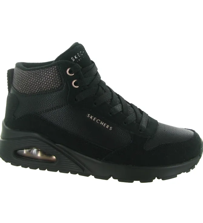 baskets et sneakers - Montante - femme - Synthétique - Noir - Skechers footwear