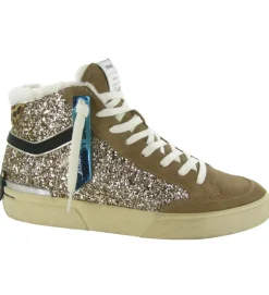 baskets et sneakers - Montante - femme - Cuir - Glitter - Paillettes - Crime london