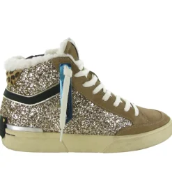 baskets et sneakers - Montante - femme - Cuir - Glitter - Paillettes - Crime london