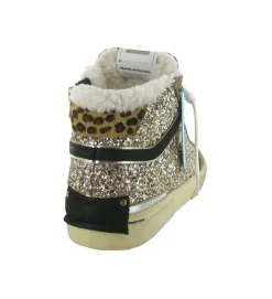 baskets et sneakers - Montante - femme - Cuir - Glitter - Paillettes - Crime london